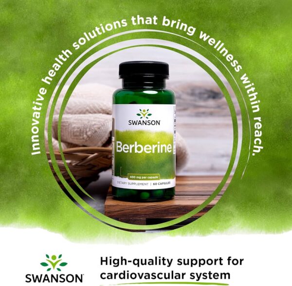 Swanson Berberine, Βερβερίνη, 400mg 60 κάψουλες - Image 4